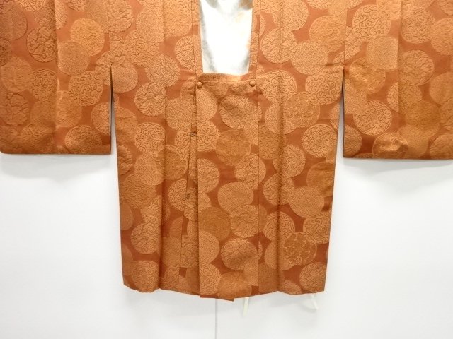JAPANESE MICHIYUKI COAT / WOVEN FLOWER ARABESQUE